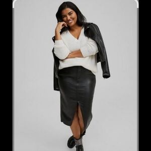 Torrid Black Midi Skirt